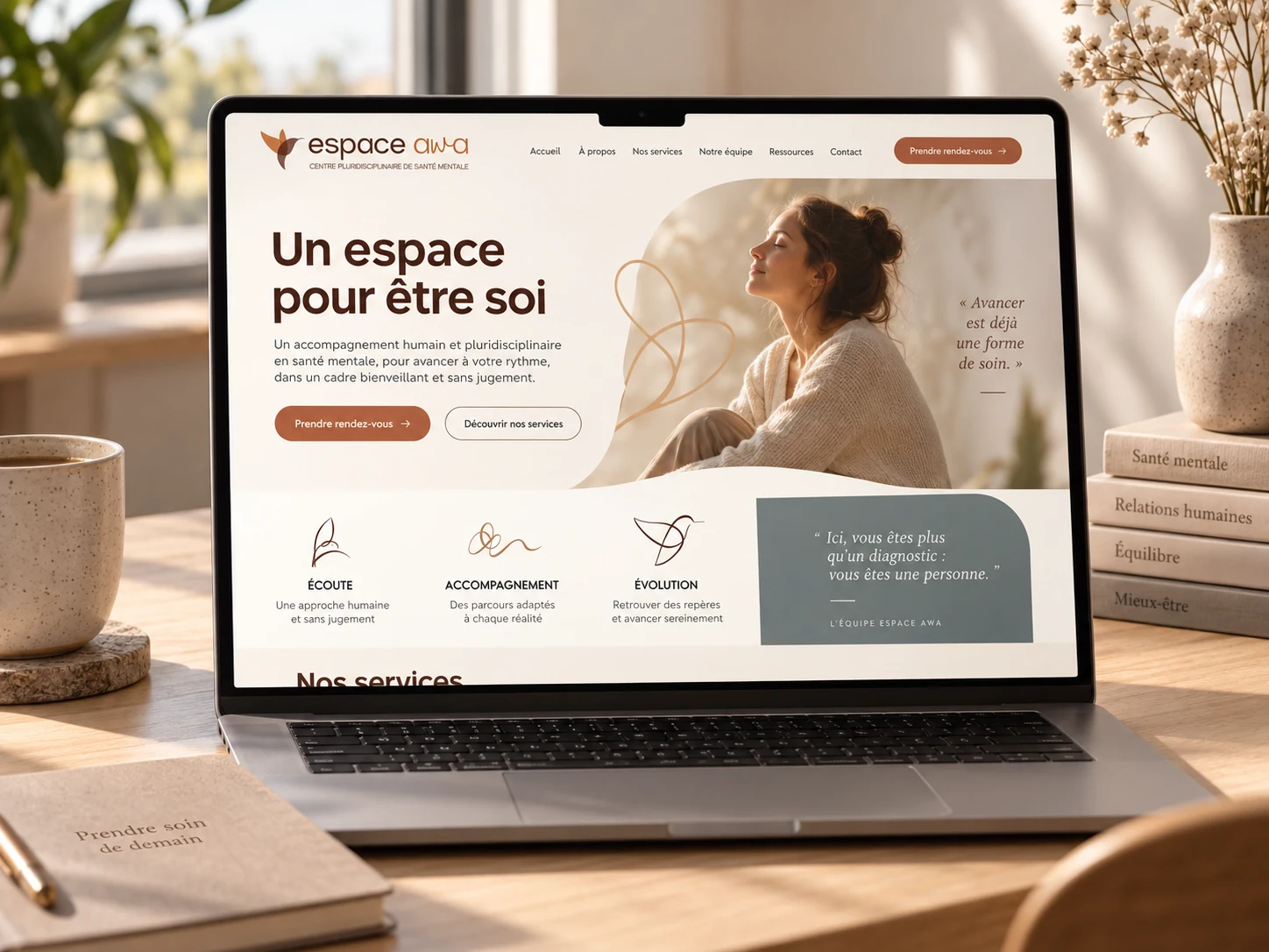 Site internet d’Espace AWA